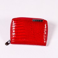Women's leather wallet Jennifer Jones Katrya DP003 black, red