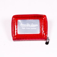 Women's leather wallet Jennifer Jones Katrya DP003 black, red