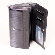 Dámská kožená peněženka Jennifer Jones Leysa DP005 černá