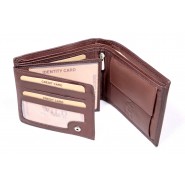 Men's leather wallet Wild Nikhil PKP013 brown