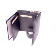 Men's leather wallet Wild Jitendra PKP001 black, brown