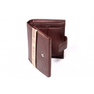 Men's leather wallet Wild Jitendra PKP001 black, brown
