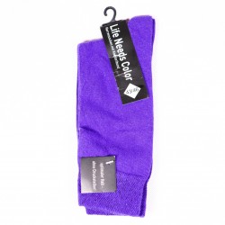 Pánské bavlněné ponožky Life needs color PBP009 fialová