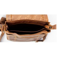 Men's leather bag Green wood Roberto M gw 836 